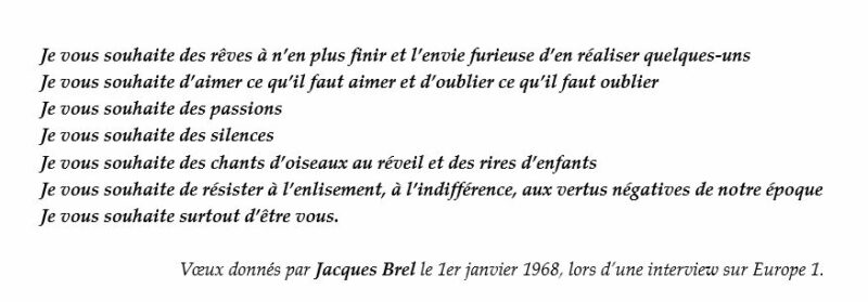 « Je vous souhaite des rêves à n’en plus finir et l’envie furieuse d’en